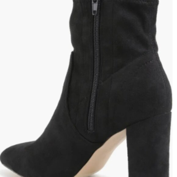 Bodem Faux Suede‎ Block Heel Stretch Bootie Size 8 - Picture 2 of 16